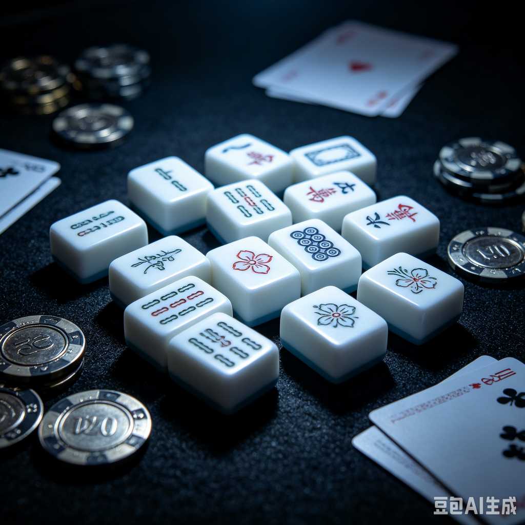 floral design mahjong set